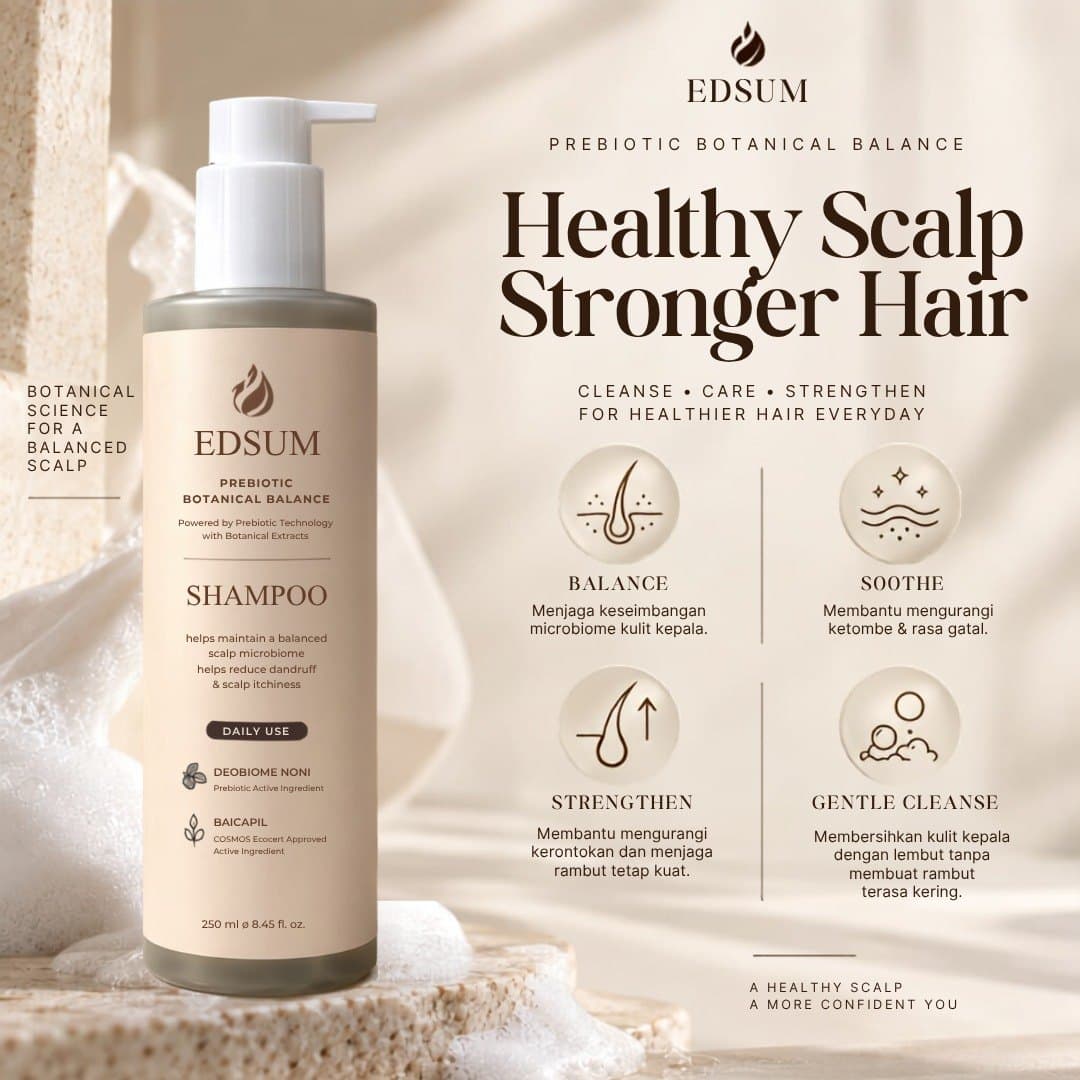 EDSUM Prebiotic Botanical Balance Shampoo 250 mL - foto 2