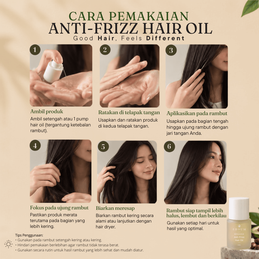 EDSUM Botanisilk Anti-Frizz Hair Oil 30 mL - foto 5